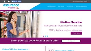 Lifeline Online Application - Address - Assurance Wireless