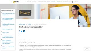 The Norton with LifeLock Story