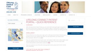 LifeLong Connect Patient Portal---Quick Reference