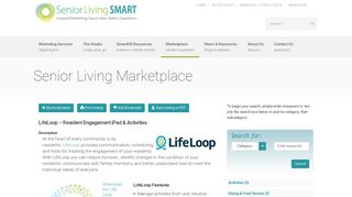 LifeLoop - Resident Engagement iPad & Activities - Senior Living Smart