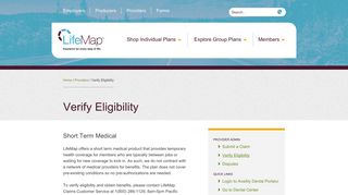 Verify Eligibility | LifeMap