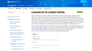 Logging in to Liferay Portal - Liferay 7.0 - Liferay Developer Network