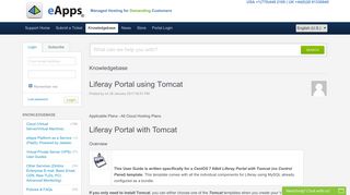 Liferay Portal using Tomcat - Powered by Kayako Help Desk Software