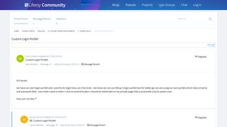 Custom Login Portlet - Forums - Liferay Community