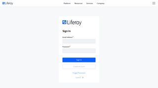 Sign In - Liferay