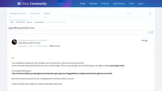 Login liferay portal from Java - Forums - Liferay Community