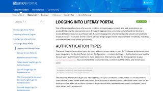 Logging into Liferay Portal - Liferay 7.1 - Liferay Developer Network
