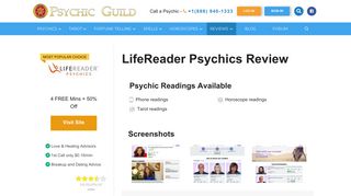 LifeReader Psychics Review 2019 | Scam or Accurate? - Psychic Guild