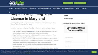 LifeSafer Ignition Interlock of Maryland