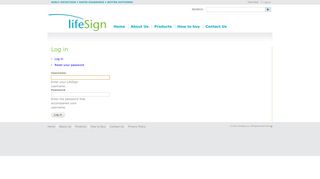 Log in | LifeSign
