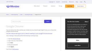 Join a Lifesize Meeting or Chat from Google Chrome