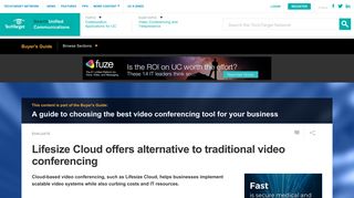 Lifesize Cloud offers alternative to traditional video conferencing
