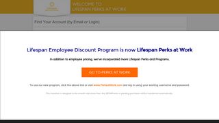 by Email or Login - Lifespan Perks at Work