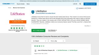 Top 1,368 Reviews and Complaints about LifeStation
