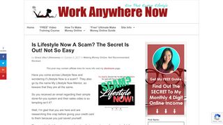 Is Lifestyle Now A Scam? The Secret Is Out! Not So Easy | Work ...