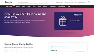 Gift Card - Online Shopping at Lifestyle