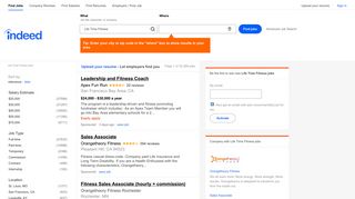 Life Time Fitness Jobs, Employment | Indeed.com