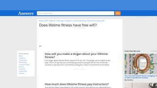 Does lifetime fitness have free wifi - Answers