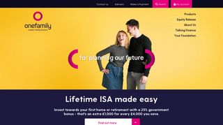 Lifetime ISA - Online Stocks and Shares ISA | OneFamily