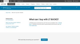 What can I buy with LT BUCK$? - MyLT.life