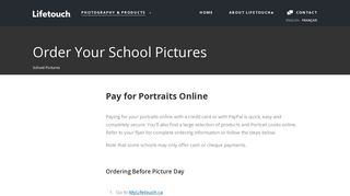 Order Your School Pictures - Lifetouch