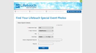 Find Your Lifetouch Special Event Photos