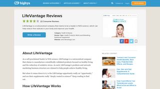 LifeVantage Reviews - Is It a Scam or Legit? - HighYa