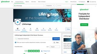 LifeVantage Independent Distributor Reviews | Glassdoor