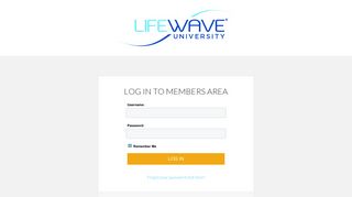 Member Login – Life Wave University