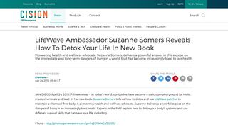 LifeWave Ambassador Suzanne Somers Reveals How To Detox Your ...