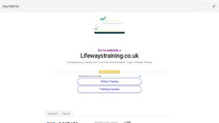 www.Lifewaystraining.co.uk - Login | Lifeways Training - urlm.co.uk