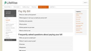 Pay My Bill | Member | LifeWise Health Plan of Washington