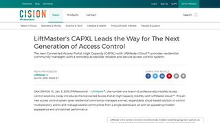 LiftMaster's CAPXL Leads the Way for The Next Generation of Access ...