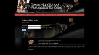 Login - NASA Aerospace Scholars - Oklahoma State University