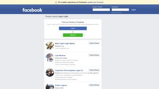 Login Light Profiles | Facebook