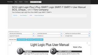 SCG Light Logic Plus LPlus /SMRT Logic SMRT-T SMRT-I User ...