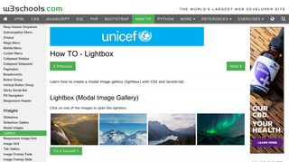How To Create a Lightbox - W3Schools