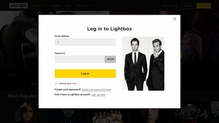 Log - Watch TV on-demand and rent blockbuster movies with Lightbox