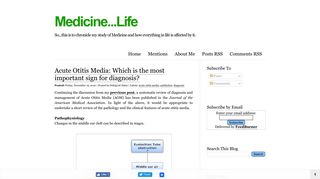 Medicine...Life: Acute Otitis Media: Which is the most important sign for ...
