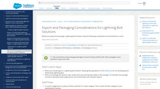 Export and Packaging Considerations for Lightning Bolt Solutions
