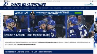 Tampa Bay Lightning Season Ticket Memberships | Tampa ... - NHL.com