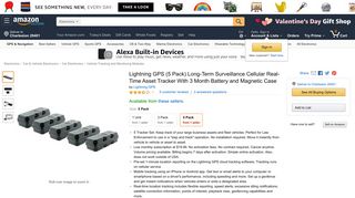 Amazon.com: Lightning GPS (5 Pack) Long-Term Surveillance ...
