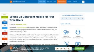 Setting up Lightroom Mobile for First Time Users