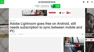 Adobe Lightroom goes free on Android, still needs subscription to sync ...