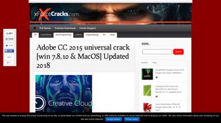 Adobe CC 2015 universal crack [win 7,8,10 & MacOS] Updated 2018 ...
