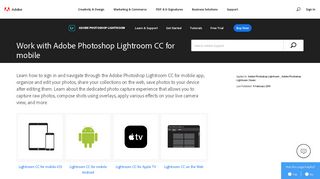 Get started with the Adobe Photoshop Lightroom CC for mobile app