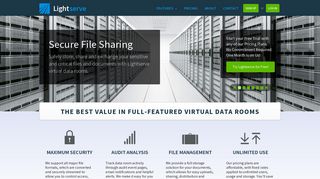 Lightserve Virtual Data Room | Secure File Sharing & Transfer