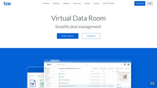 Secure Virtual Data Room for Mergers and Acquisitions (M&A) | Box US