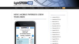 NEW! Mobile Paperless Crew Timecards - Lightspeed eps