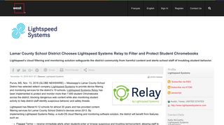 Lamar County School District Chooses Lightspeed Systems Relay to ...